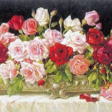 Схема вышивки «розы»