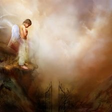 На краю горы