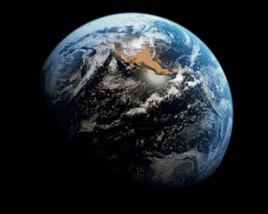 земля - земля, планета, на черном, космос - предпросмотр