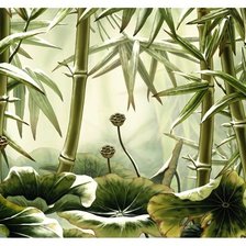 Схема вышивки «пано бамбук-2»