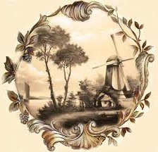 Схема вышивки «пейзаж»