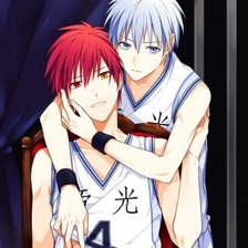 Схема вышивки «Акаши и Куроко»