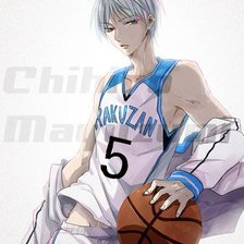 Схема вышивки «Акаши Сейджуро в образе Куроко Тецуи»