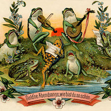 Схема вышивки «Лягушачье царство»