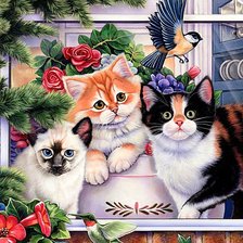 Схема вышивки «Домашние питомцы»