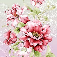 Схема вышивки «Нежные цветы»