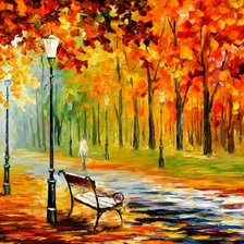 Схема вышивки «Парк осенью. Афремов.»