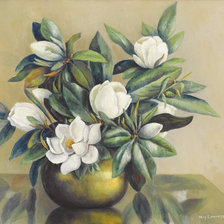 Схема вышивки «натюрморт магнолии»