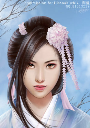 Японка - гйша, красавица, восток, азия, девушка - оригинал