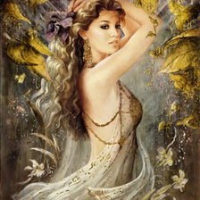 Схема вышивки «ДЕВУШКА - ОСЕНЬ»