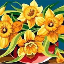 Схема вышивки «Нарциссы»