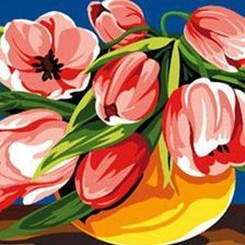 Схема вышивки «Тюльпаны»