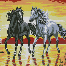 Схема вышивки «лошади»