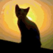 Схема вышивки «кися»