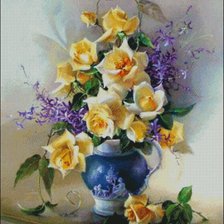 Схема вышивки «sárga rózsák»