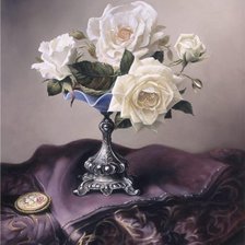 Схема вышивки «розы»