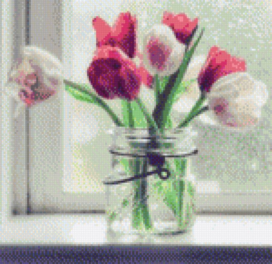 тюльпаны - цветы, тюльпаны, букет - предпросмотр