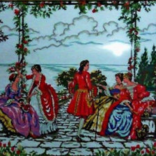 Схема вышивки «беседа»