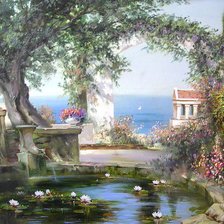 Пруд в саду