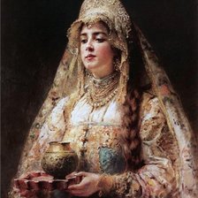 Схема вышивки «серия "русская красавица"»