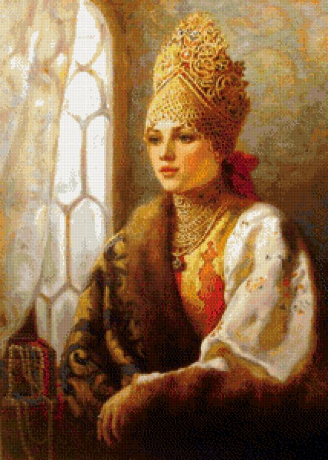 серия "русская красавица" - девушка, красавица - предпросмотр