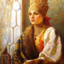 Схема вышивки «серия "русская красавица"»