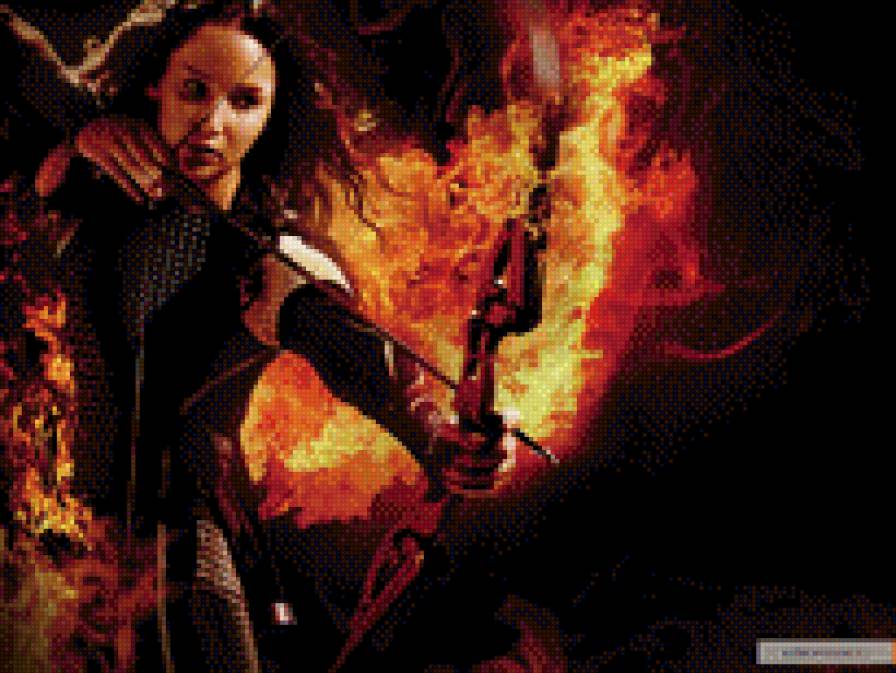 Голодные игры - дженнифер лоуренс, голодные игры, девушка, огонь, фильмы, кино - предпросмотр