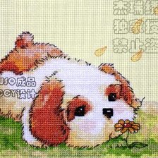 Схема вышивки «щенок»