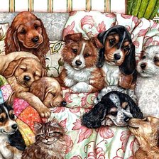 Схема вышивки «Дружная компания»