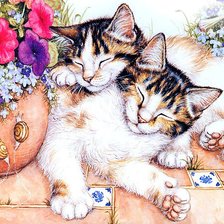 Схема вышивки «Пушистый сон»