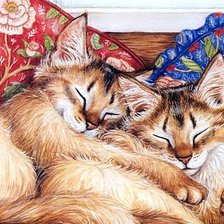 Схема вышивки «Пушистый сон»