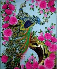 Схема вышивки «Павлины»