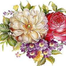 Схема вышивки «Букет»