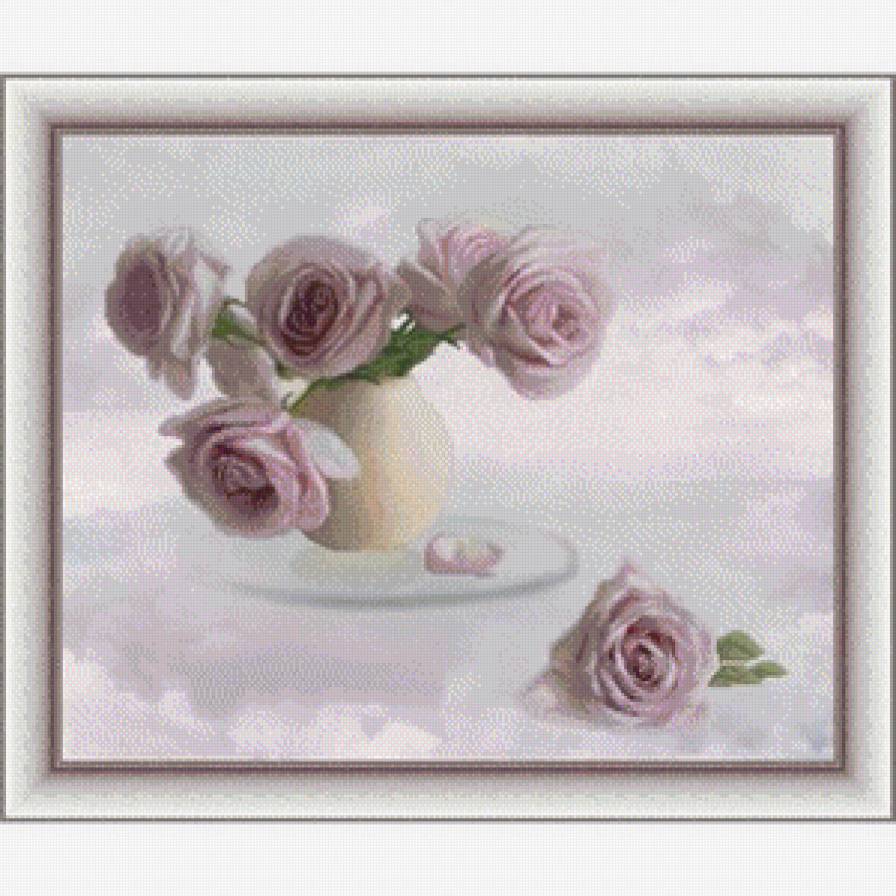Розы в вазе - розы, цветы - предпросмотр