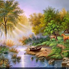 Схема вышивки «природа»