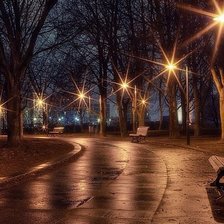 Схема вышивки «Ночной парк»