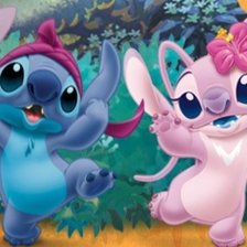 Схема вышивки «Стич с подругой»