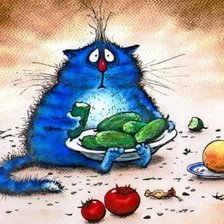 Схема вышивки «котейка»