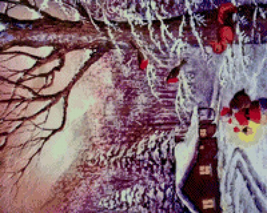 зимняя избушка и снегири 2 - предпросмотр