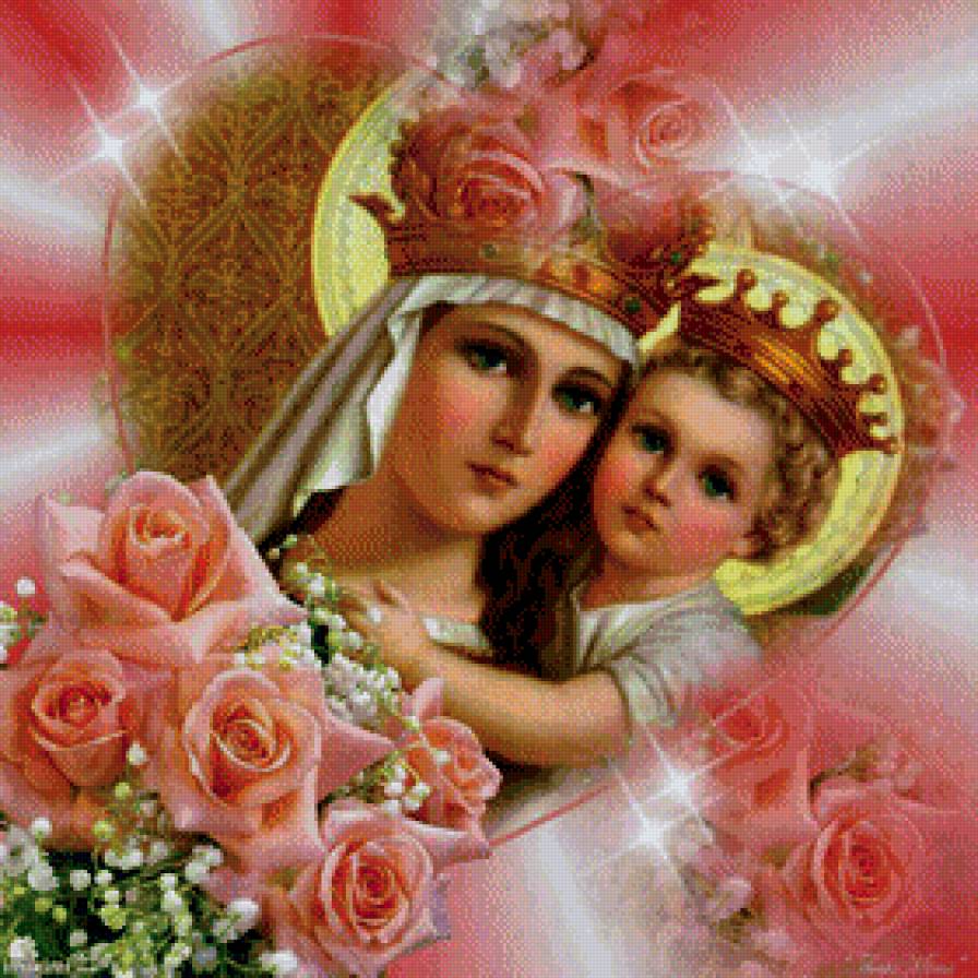 Богоматерь - любовь, икона, религия, богоматерь, иисус - предпросмотр