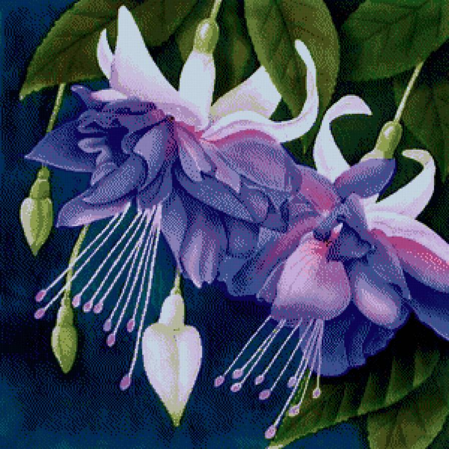 цветы на подушку черный фон - предпросмотр