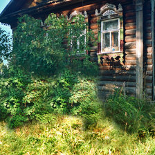 Схема вышивки «Моя деревня»