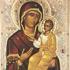 Схема вышивки «Икона Иверско - Монреальская»