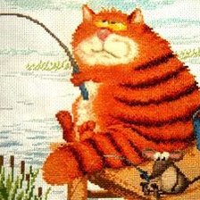 Схема вышивки «котюшка»