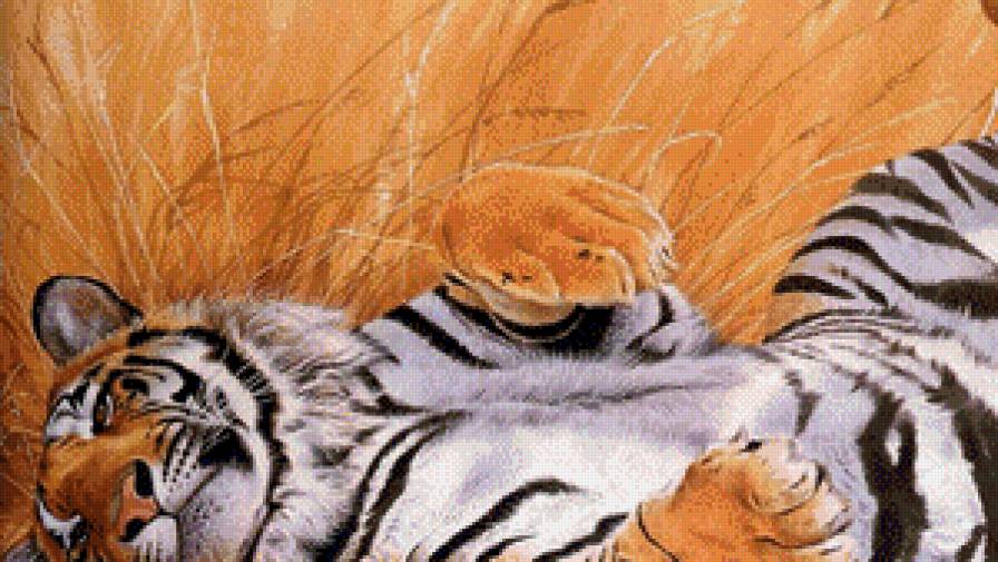 Лень матушка - животные, тигр - предпросмотр