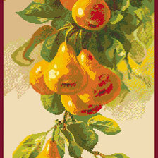 Схема вышивки «груши»