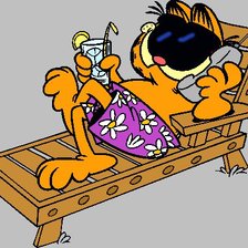 Схема вышивки «Гарфилд»