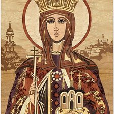 Схема вышивки «св.Ольга»