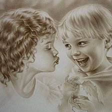 Схема вышивки «В ожидании поцелуя...»