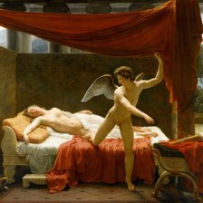 Схема вышивки «Эдуар Пико, Амур и Психея»